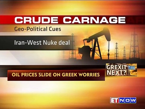 #GreeceDebtCrisis: Oil Prices Slide On Greek Worries, Crude Commodities Crash