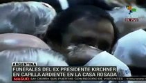 Rafael Correa y Evo Morales asistieron al velorio de Néstor Kirchner