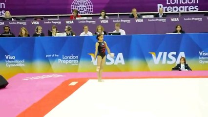 Download Video: Ana Sofia Gomez Porras - Test rutina sobre piso - Arena North Greenwich, Londres 2012