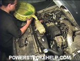 7.3 WATER PUMP INSTALL 8 OF 8 FORD POWERSTROKE DIESEL