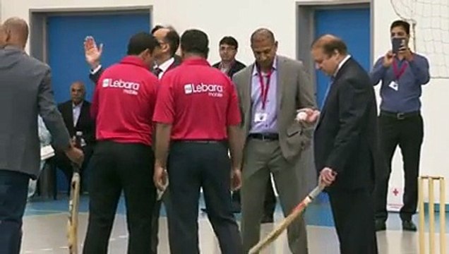 Nawaz Sharif Playing Cricket in Norway