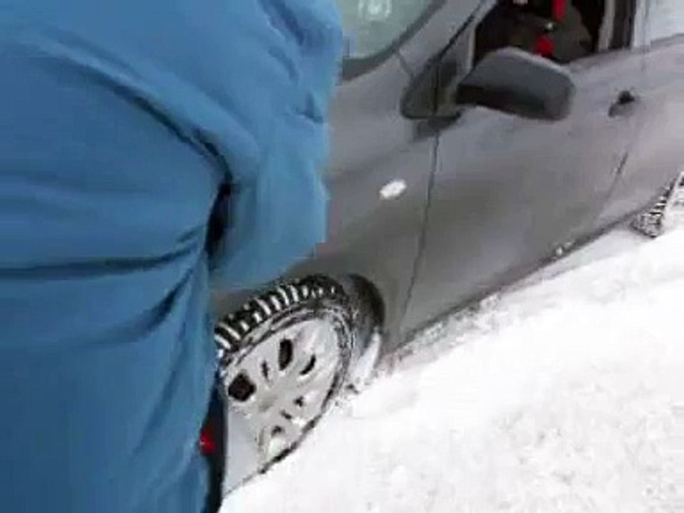 Stuck on ice and snow
