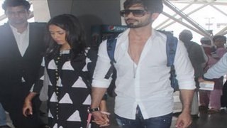Shahid Kapoor & Mira Rajput Hand in Hand At the Airport
