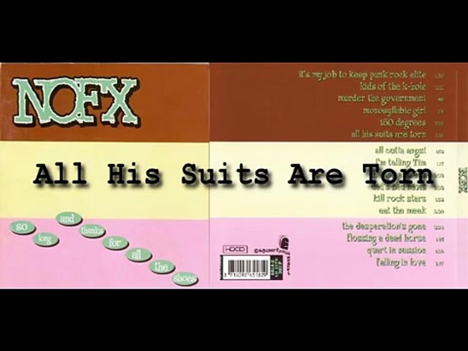 NOFX - So Long and Thanks for All The Shoes [ FULL ALBUM ]