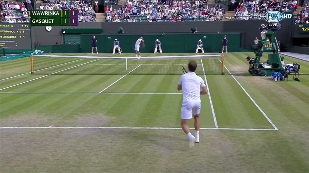 Résumé du match Gasquet vs Wawrinka (Wimbledon 2015)