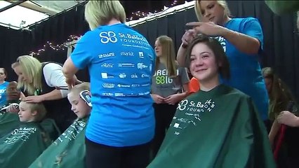 Jesse White has Head Shaved in support of St. Baldrick's Foundation event