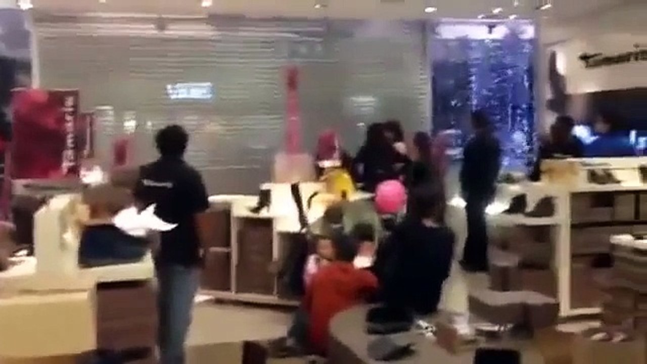 ASALTO Y BALACERA JOYERIA CENTRO SANTA FE MEXICO DF