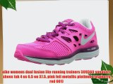 nike womens dual fusion lite running trainers 599560 sneakers shoes (uk 4 us 6.5 eu 37.5 pink
