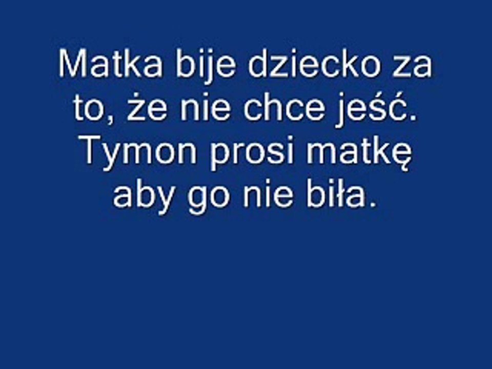 Matka bije dziecko tylko za to, że nie chce jeść.