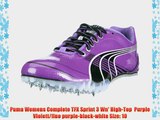 Puma Womens Complete TFX Sprint 3 Wn' High-Top  Purple Violett/fluo purple-black-white Size: