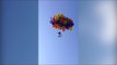 Daredevil Canadian man flies on a plastic chair tied with 100 helium balloons, arrested