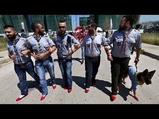 Find out why these Lebanese men are slipping into 'red heels'