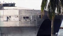USNS Spearhead (JHSV-1) arriving into Port Everglades on 6/28/2014