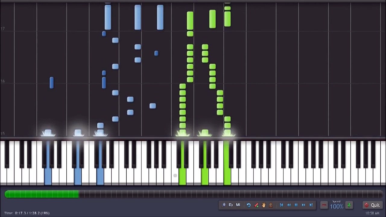 Gintama 2015 Opening 1 - Day X Day by Blue Encount (Piano Synthesia Tutorial   Sheet   MIDI)