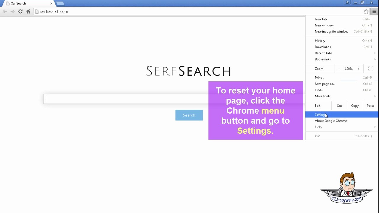 Eliminate SerfSearch.com
