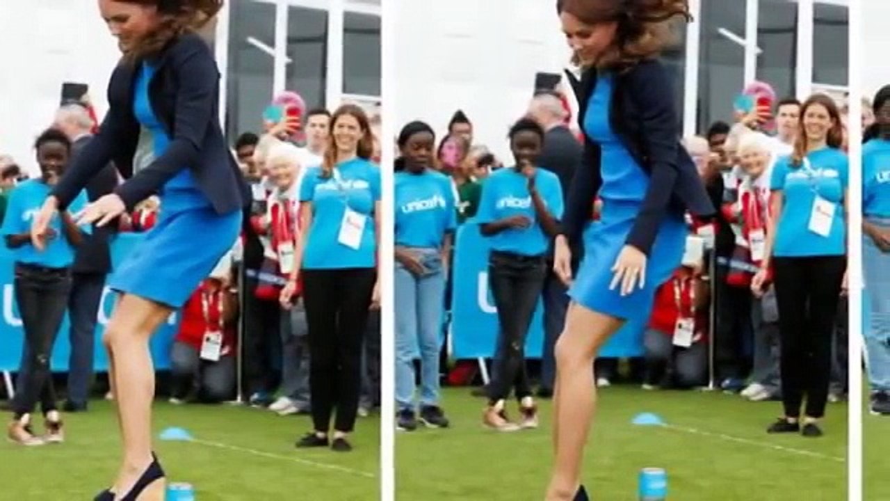 Kate Middleton plays game of 'THREE TINS' at Commonwealth Games
