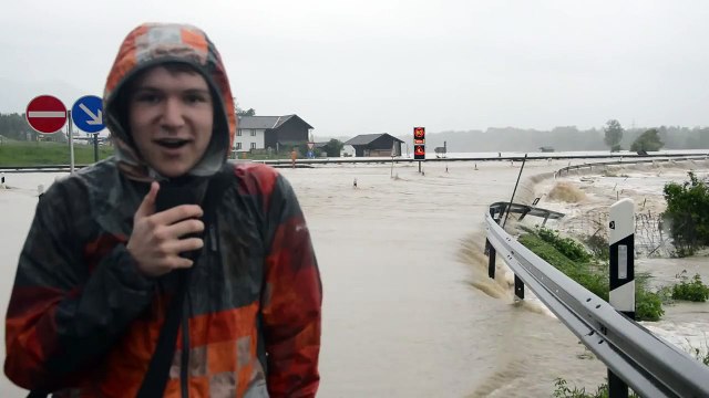 Autobahn A8 Überflutet! Hochwasser Juni 2013 [Reportage]