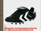 Old School Men's Firm Ground Synthetic Football Boot Black/Custard/Vanilla 610852560 6.5 UK