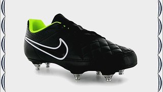 Nike Kids Tiempo Rio SG Junior Football Boots Black/Volt/Wht UK 5.5 (38.5)