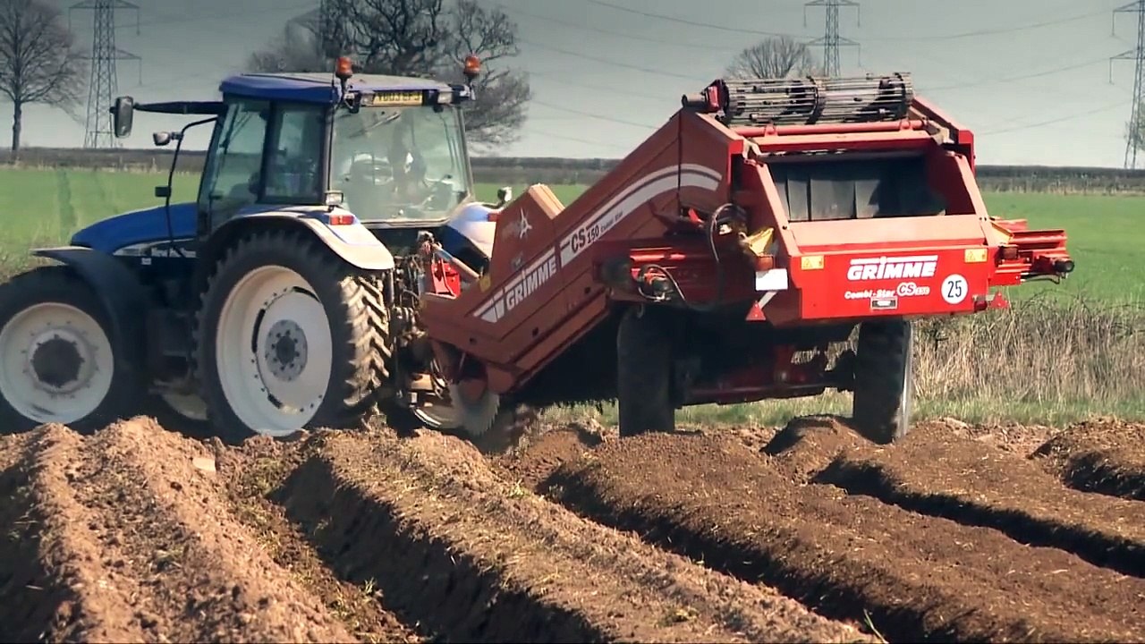 Grimme BF Bed former, CS 150 Separator and GB 330 potato planter