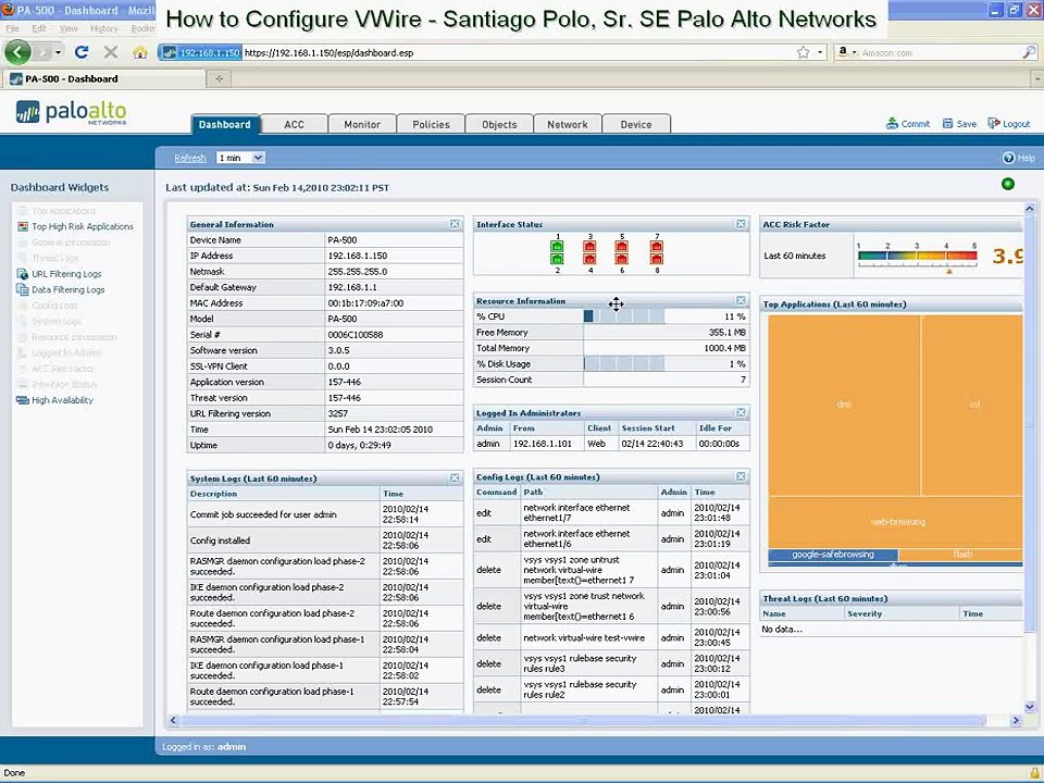How to Configure VWire on a Palo Alto Networks Firewall