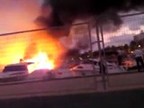 Incendio de Barcos en el puerto Lo Pagan Octubre 2009
