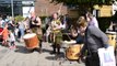 Scottish bagpipe music and children dance at Loch Lomond Shores