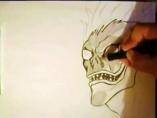 [How to Draw Anime][Como dibujar anime-Death Note-Light and Ryuk]