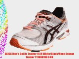 ASICS Men's Gel Ds Trainer 16 M White/Black/Neon Orange Trainer T110N0190 8 UK