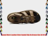 Camel Men's Leather River Sandal Slip On Bronze Size 38 M EU