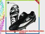 Canterbury Rampage Elite SI Rugby Boot- Black/Charcoal/Silver- Size UK 13