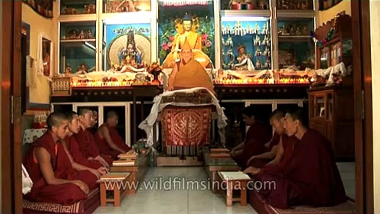 Tibetan monks tantric overtone Chant in Delhi