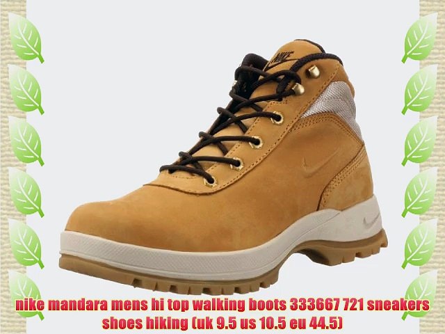 nike mandara mens hi top walking boots 333667 721 sneakers shoes hiking (uk  9.5 us 10.5 eu - video Dailymotion