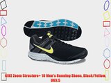 NIKE Zoom Structure  16 Men's Running Shoes Black/Yellow UK9.5