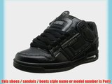 Osiris Peril Mens Black Faux Leather Skate Shoes Size 6 UK UK 6