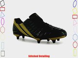 Patrick Mens Freekick1 Football Boots Screw Studs Sport Shoes Lace Up Trainers Black/Gold UK