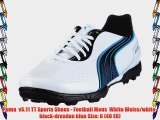 Puma  v5.11 TT Sports Shoes - Football Mens  White Weiss/white-black-dresden blue Size: 6 (40