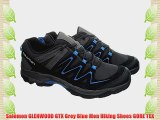 Salomon GLENWOOD GTX Grey Blue Men Hiking Shoes GORE TEX