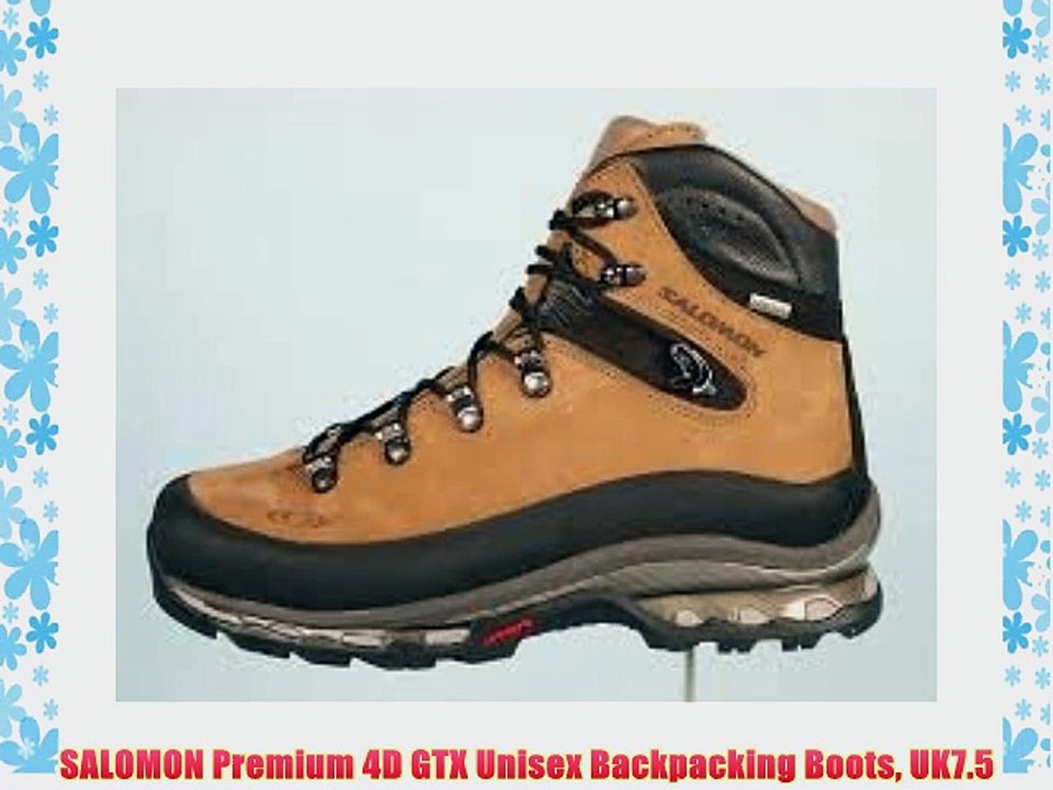 SALOMON Premium 4D GTX Unisex Backpacking Boots UK7.5