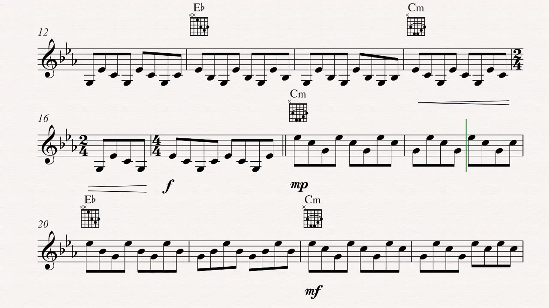 Gravity Falls Theme Sheet Music