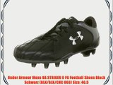 Under Armour Mens UA STRIKER II FG Football Shoes Black Schwarz (BLK/BLK/CHC 003) Size: 40.5
