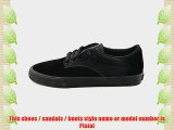 Supra - Mens Pistol Shoes UK: 11 UK Black/Black