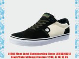 C1RCA Mens Lamb Skateboarding Shoes LAMBBNHC12 Black/Natural Hemp/Creature 12 UK 47 EU 13 US