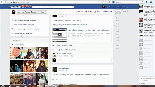 Auto Follower Facebook 2014 → Works 100 %