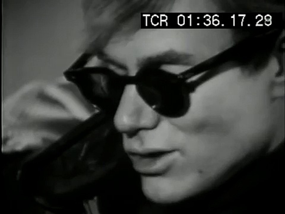 Andy Warhol with factory interview