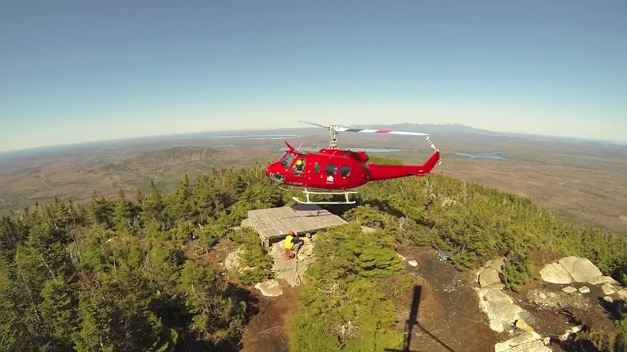 Helicopter Tower Construction Maine