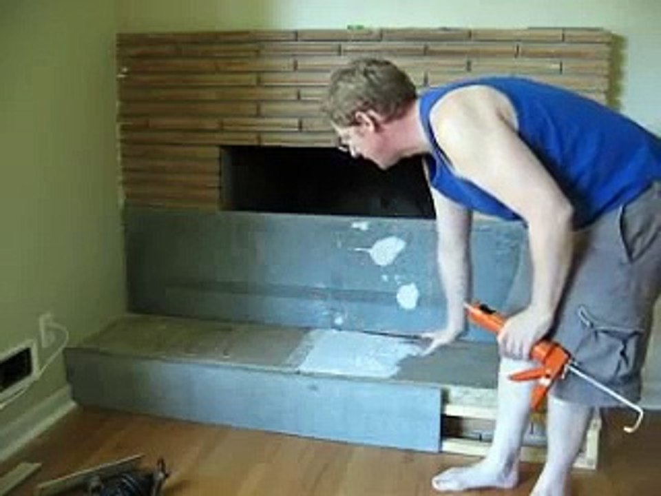 Fireplace cement board