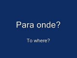 Learn Brazilian Portuguese Language Phrases - Question Words
