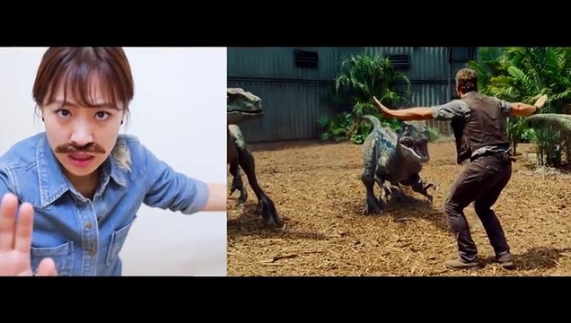 Une Coréenne rejoue la bande-annonce de Jurassic World