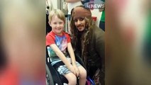 Jack Sparrow rend visite aux enfants malades